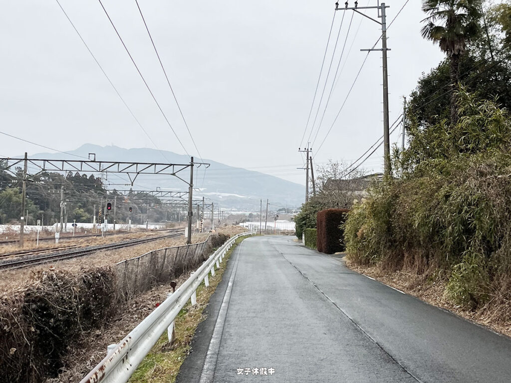 從JR植木駛往吉次園的路上