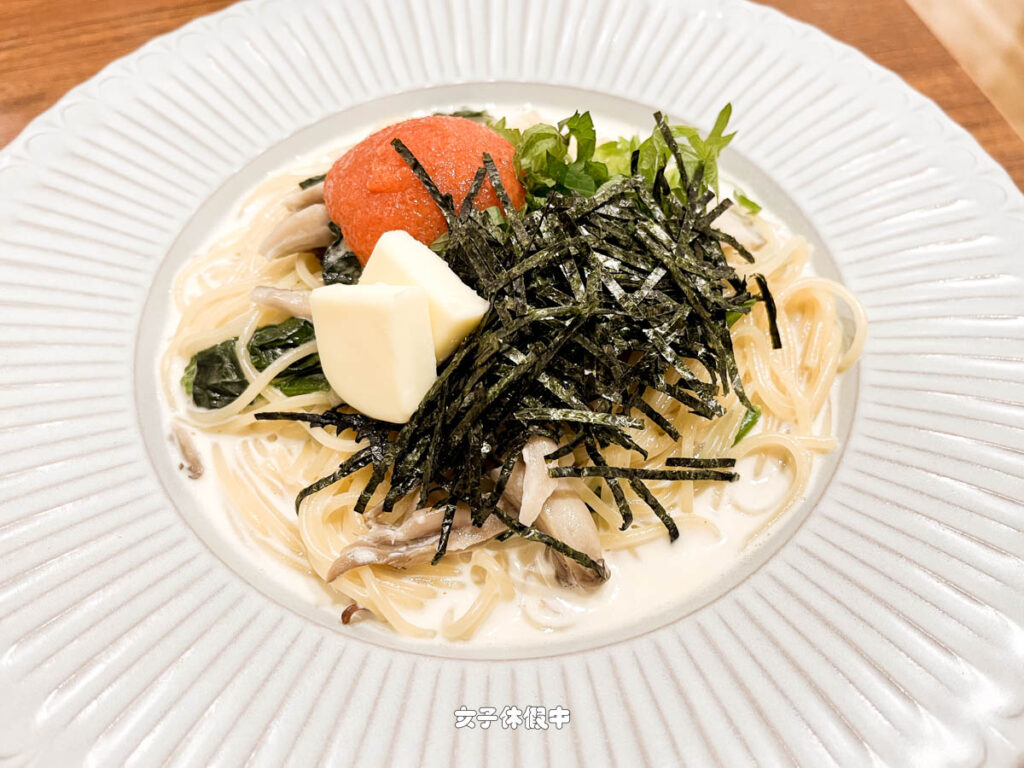 四葉奶油辣味明太子和風奶油白醬義大利麵